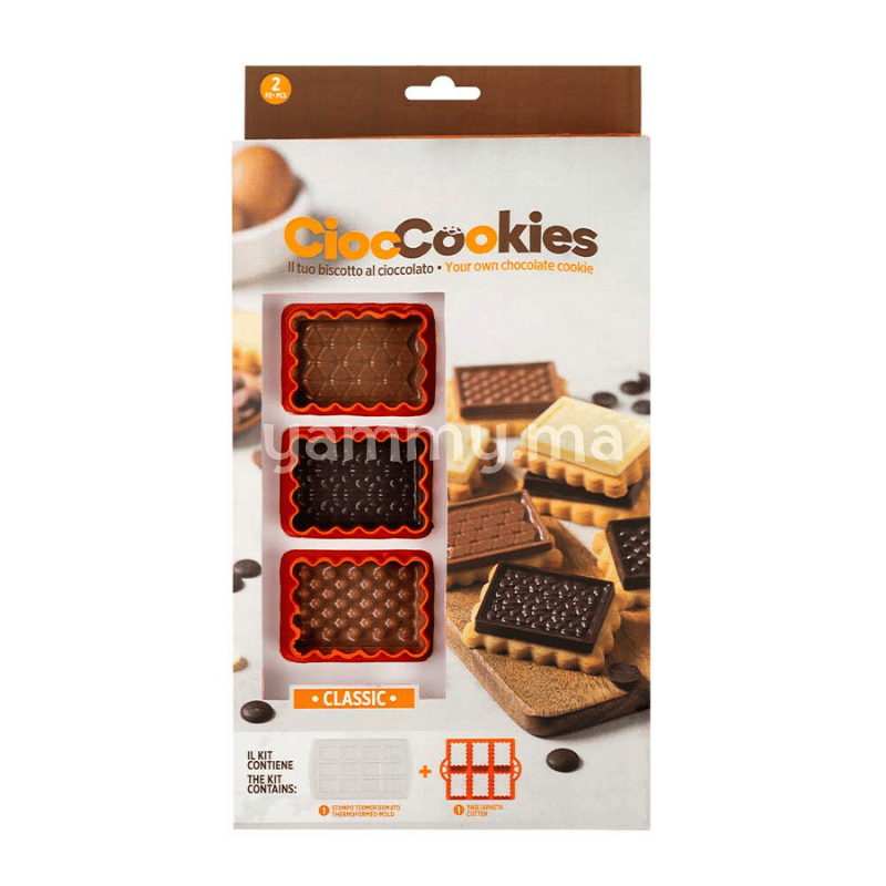 Coupe-pâte CiocCookies Classic avec Moule a Chocolat ZN3002 0255156