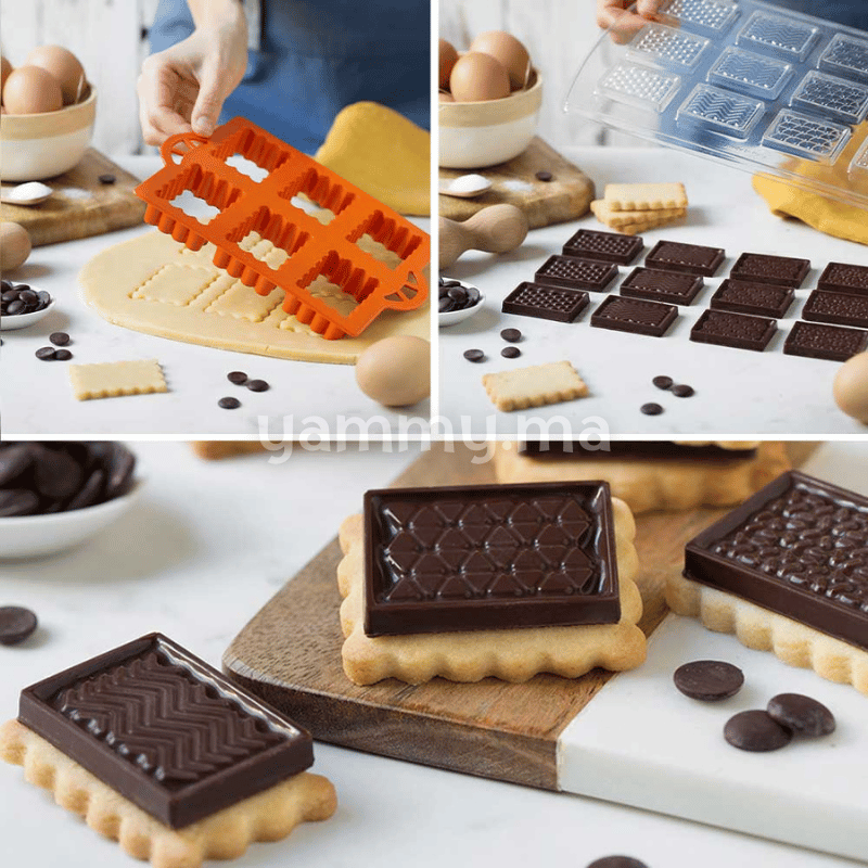 Coupe-pâte CiocCookies Classic avec Moule a Chocolat ZN3002 0255156