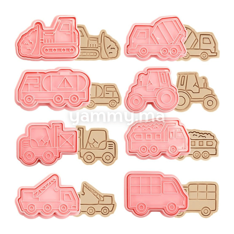 SET. 8 Emporte-piéces Camions SET. 8 Emporte-piéces Camions
