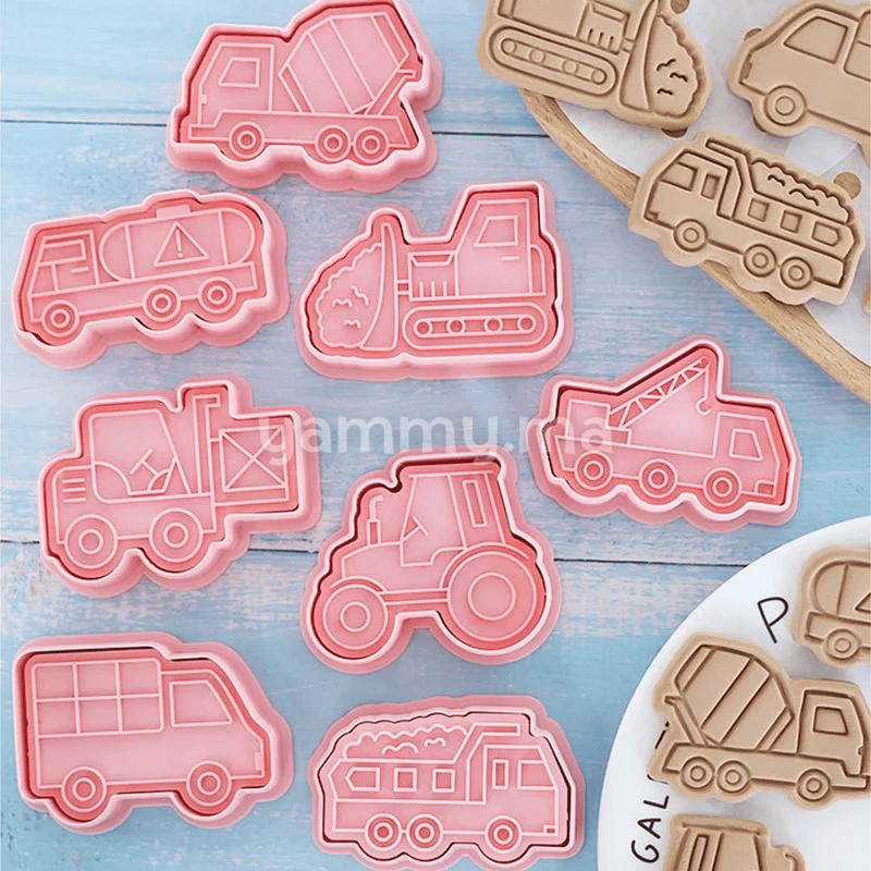 SET. 8 Emporte-piéces Camions SET. 8 Emporte-piéces Camions