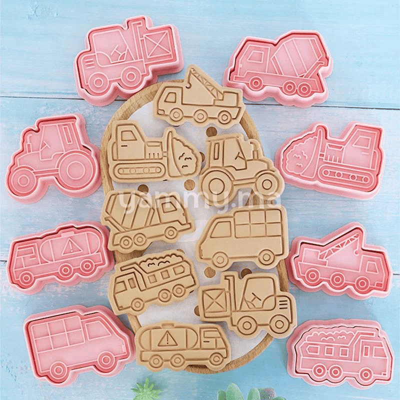 SET. 8 Emporte-piéces Camions SET. 8 Emporte-piéces Camions