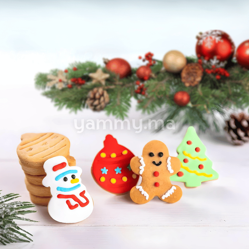 SET. 4 Emporte-piecès avec Poussoir Christmas SET. 4 Emporte-piecès avec Poussoir Christmas