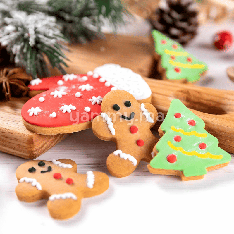 SET. 4 Emporte-piecès avec Poussoir Christmas SET. 4 Emporte-piecès avec Poussoir Christmas