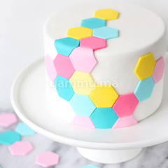 SET. 3 Emporte-pièces Géométrique Hexagones