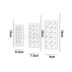 SET. 3 Emport-pièces Géométrique Triangle