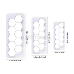 SET. 3 Emporte-pièces Hexagones