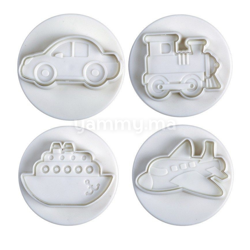 SET. 4 Emporte-pièces Véhicules SET. 4 Emporte-pièces Véhicules