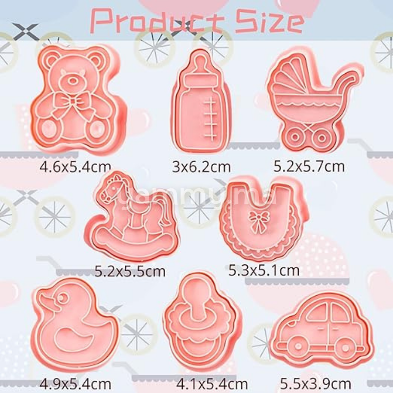 SET. 8 Emporte-pièces Bapteme SET. 8 Emporte-pièces Bapteme