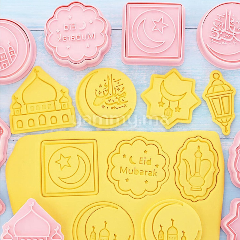 SET. 8 Emporte-pièces Eid Mubarak SET. 8 Emporte-pièces Eid Mubarak