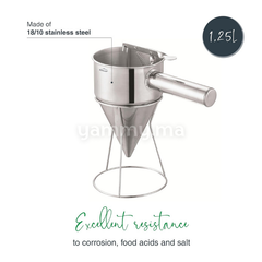 Entonnoir à Piston en Inox avec Support - Lacor 67151