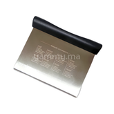 Grattoir & Coupe-Pâte en Inox Professionnel 15 cm Noir