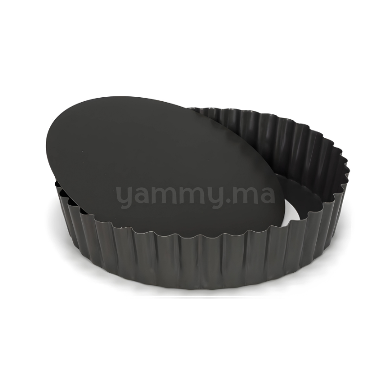 Moule à Tarte Fond Amovible Bord Haut 20 cm Profi - Patisse 02957