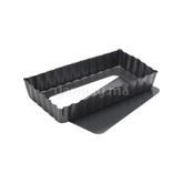 Moule à Tartelette Rectangulaire Fond Amovible 12 cm