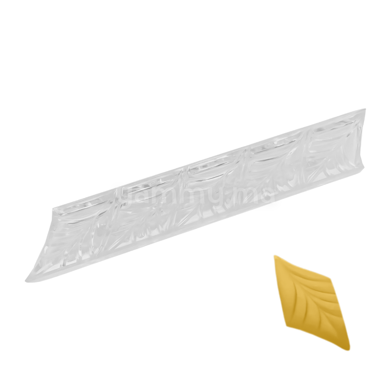 Moule à Makrout Cristal Courbé Feuille – 5 Cavités