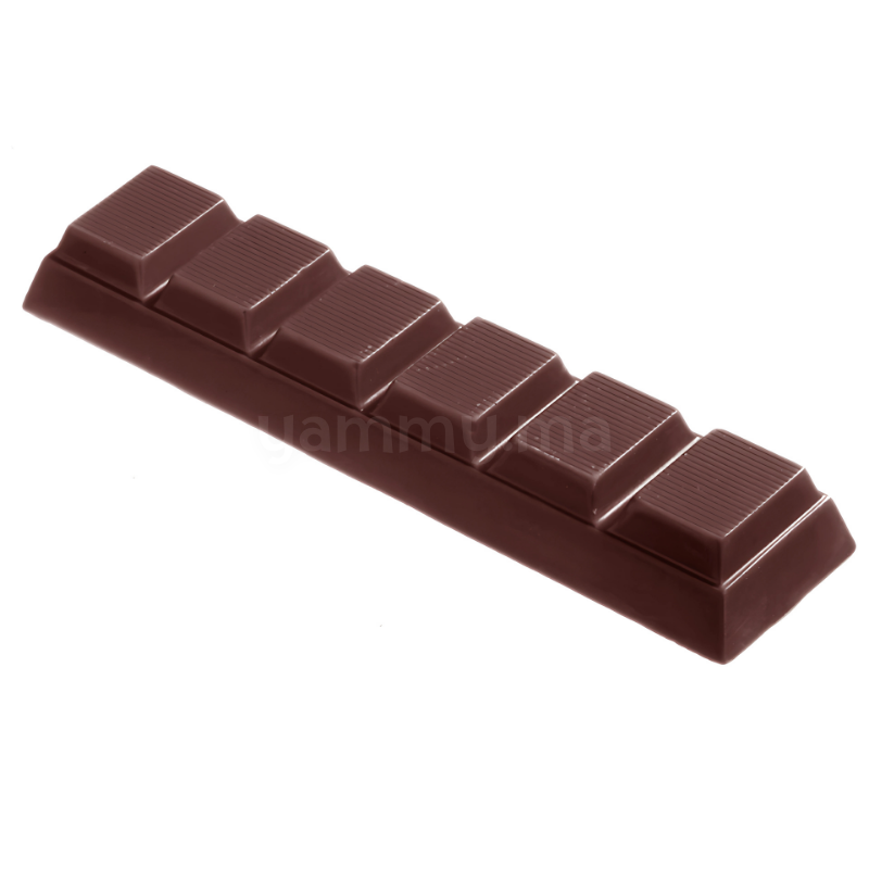Moule Chocolat en Polycarbonate Tablette Rayé "CW1315" - Chocolate World