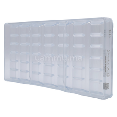 Moule Chocolat en Polycarbonate Tablette Rayé "CW1315" - Chocolate World