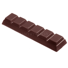 Moule Chocolat en Polycarbonate Tablette Rayé "CW1315" - Chocolate World