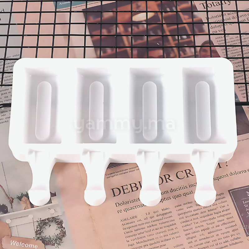 Moule Silicone à 4 Mini Glaces Chic Moule Silicone à 4 Mini Glaces Chic