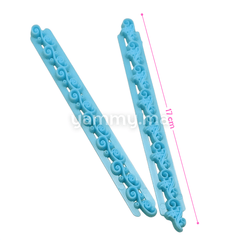 SET. 2 Embosseurs Guirland de Fleurs pour Pâte à Sucre M3