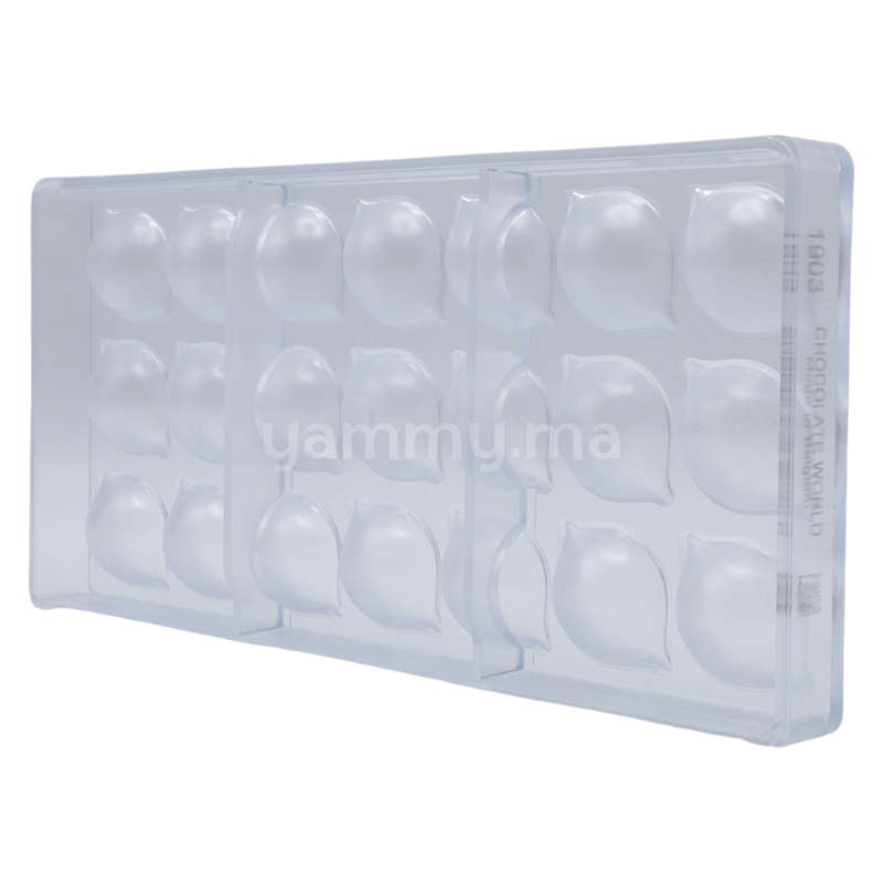 Moule à Chocolat en Polycarbonate Praline Curve "CW1903" 7.5gr - Chocolate World