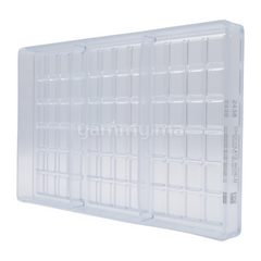 Moule à Chocolat en Polycarbonate Tablette 4x6 Rectangle "CW2438" 70gr - Chocolate World