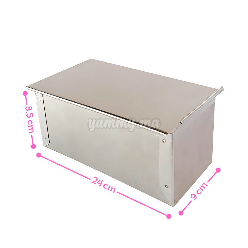 Moule Pain de Mie en Inox 25 cm Moule Pain de Mie en Inox 25 cm