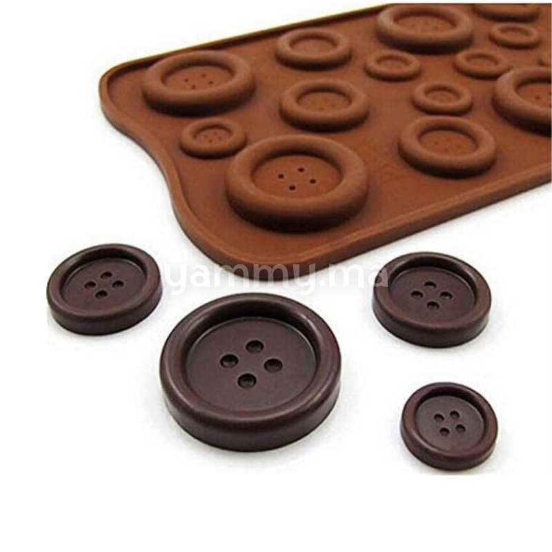 Moule Silicone 19 Bouttons  Moule Silicone 19 Bouttons