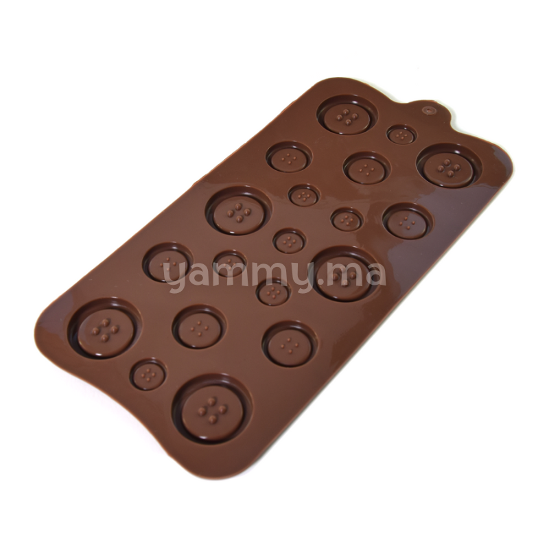 Moule Silicone 19 Bouttons  Moule Silicone 19 Bouttons