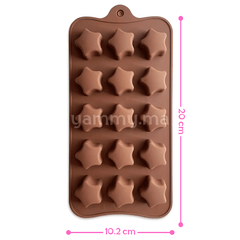 Moule Silicone à Chocolat 15 Etoiles