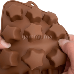 Moule Silicone à Chocolat 15 Etoiles