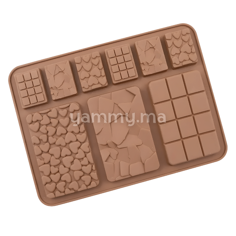Moule silicone mini tablette de chocolat - La petite boutique à Clic