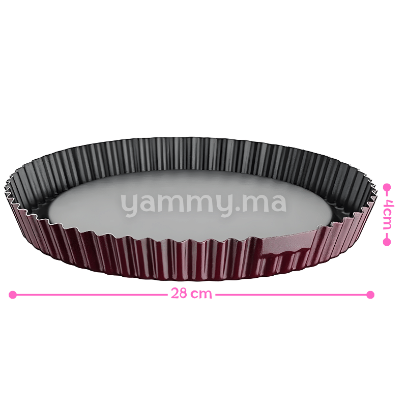 Moule à Tarte 28 cm Anti-adhésif - Cem Moule à Tarte 28 cm Anti-adhésif - Cem