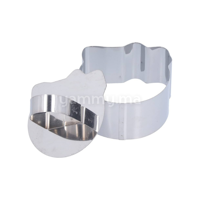 SET. 2 Moule en Inox a Mousse Individuel Hello Kitty