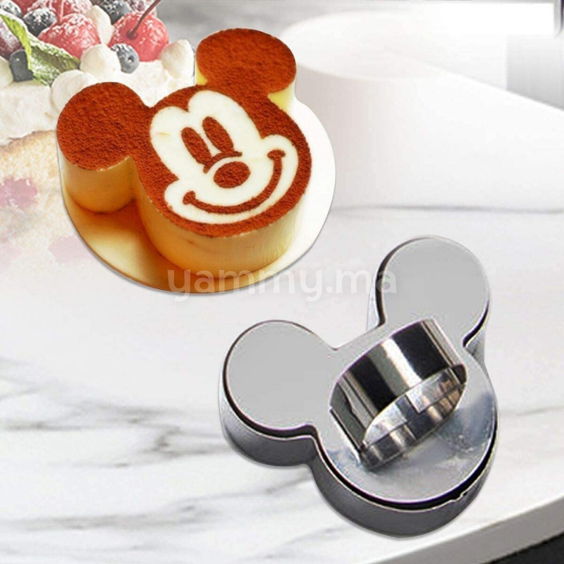 SET. 2 Moule en Inox a Mousse Individuel Mickey Mouse SET. 2 Moule en Inox a Mousse Individuel Mickey Mouse