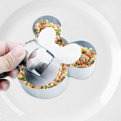 SET. 2 Moule en Inox a Mousse Individuel Mickey Mouse