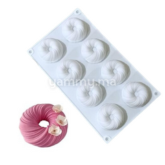 Moule Silicone 8 Savarine 3D