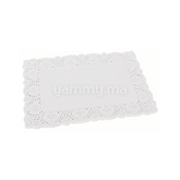 Papier Dentelle Blanc Rectangulaire 25x34 cm 12 PCs
