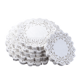 Papier Dentelle Blanc Ronde 9 cm 50 PCs