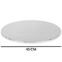 Plateaux à Gâteau Ronds FINEASY - Lot De 10, Diamètre 20 Cm, Carton Résistant Or Et Argent - 8