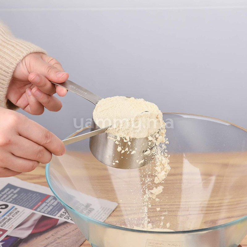 SET. 4 Casseroles à Mesurer en Inox
 SET. 4 Casseroles à Mesurer en Inox