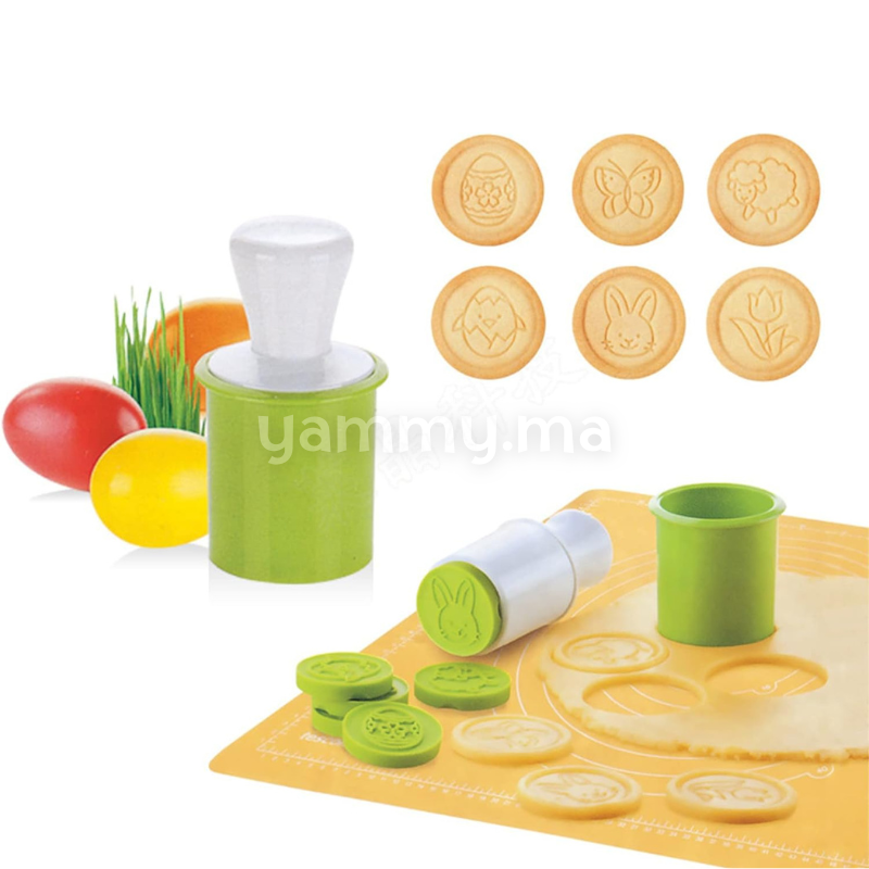 Set 6 Emporte-pièces à Biscuits Thème Paque Set 6 Emporte-pièces à Biscuits Thème Paque