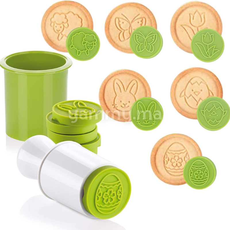 Set 6 Emporte-pièces à Biscuits Thème Paque Set 6 Emporte-pièces à Biscuits Thème Paque