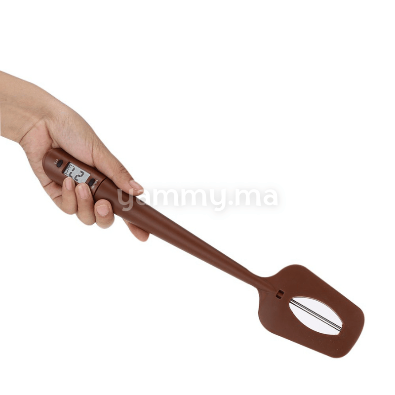 Spatule Thermomètre, Thermomètre Numérique au Chocolat Thermomètre de Cuisson Digital pour Le Chocolat, Les Crèmes, Les Sauces, Les Confitures et Les Sirops Spatule Thermomètre, Thermomètre Numérique au Chocolat Thermomètre de Cuisson Digital pour Le Chocolat, Les Crèmes, Les Sauces, Les Confitures et Les Sirops