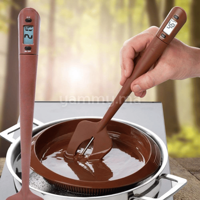 Spatule Thermomètre, Thermomètre Numérique au Chocolat Thermomètre de Cuisson Digital pour Le Chocolat, Les Crèmes, Les Sauces, Les Confitures et Les Sirops Spatule Thermomètre, Thermomètre Numérique au Chocolat Thermomètre de Cuisson Digital pour Le Chocolat, Les Crèmes, Les Sauces, Les Confitures et Les Sirops