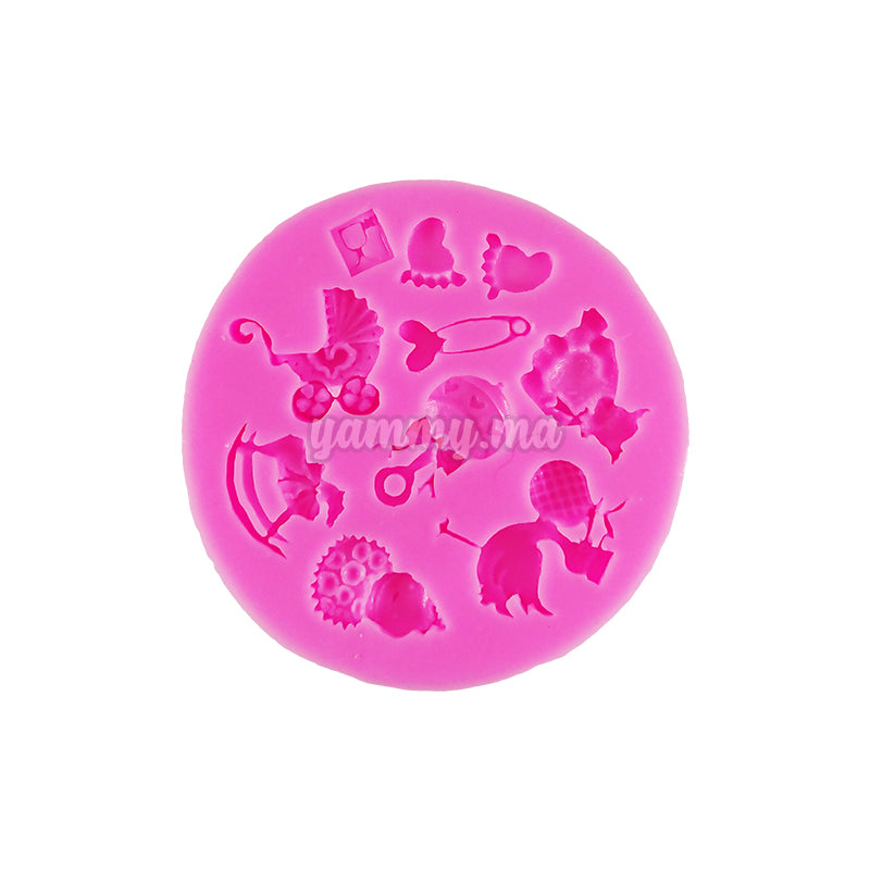 Moule Silicone Thème Baptême