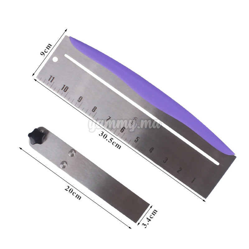 Lisseur à glaçage Reglable en Acier-inoxydable Lisseur à glaçage Reglable en Acier-inoxydable