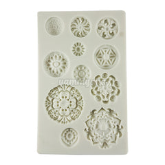 Moule Silicone 11 Fleurs Vintage