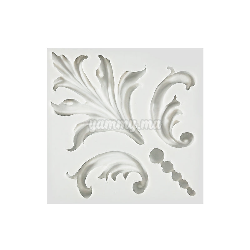 Moule Silicone Feuilles Rétro