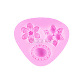 Moule Silicone 2 Fleurs et Diamant