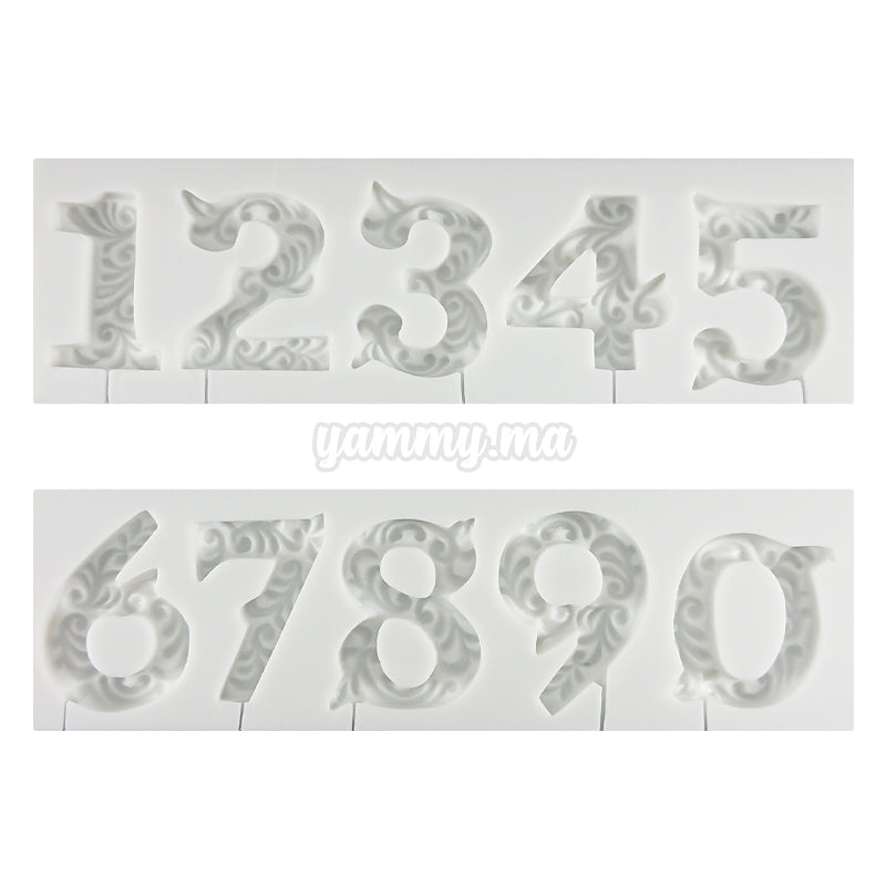 2 Moules Silicone 5 Chiffres